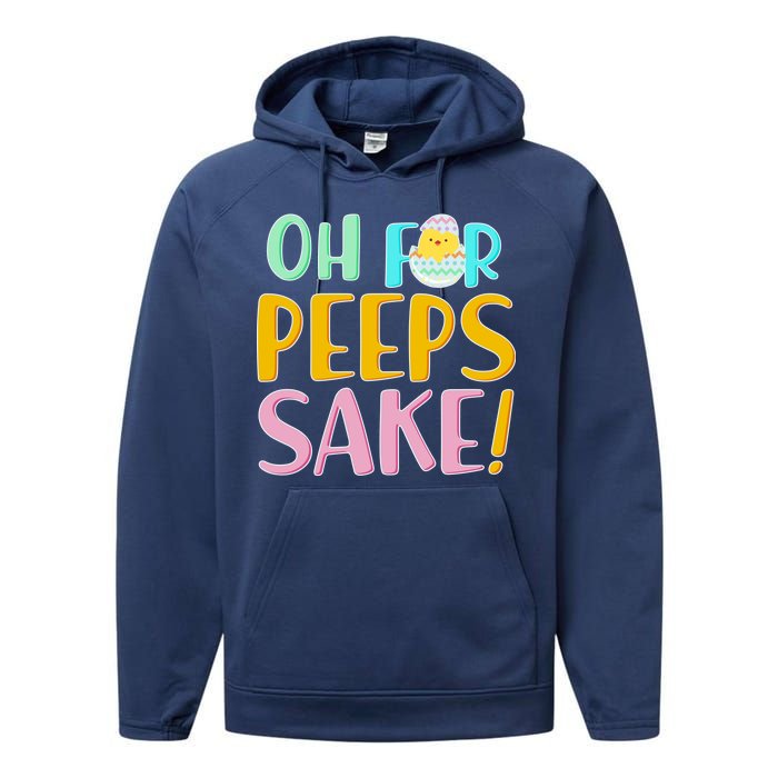 Easter Oh For Peeps Sake Performance Fleece Hoodie