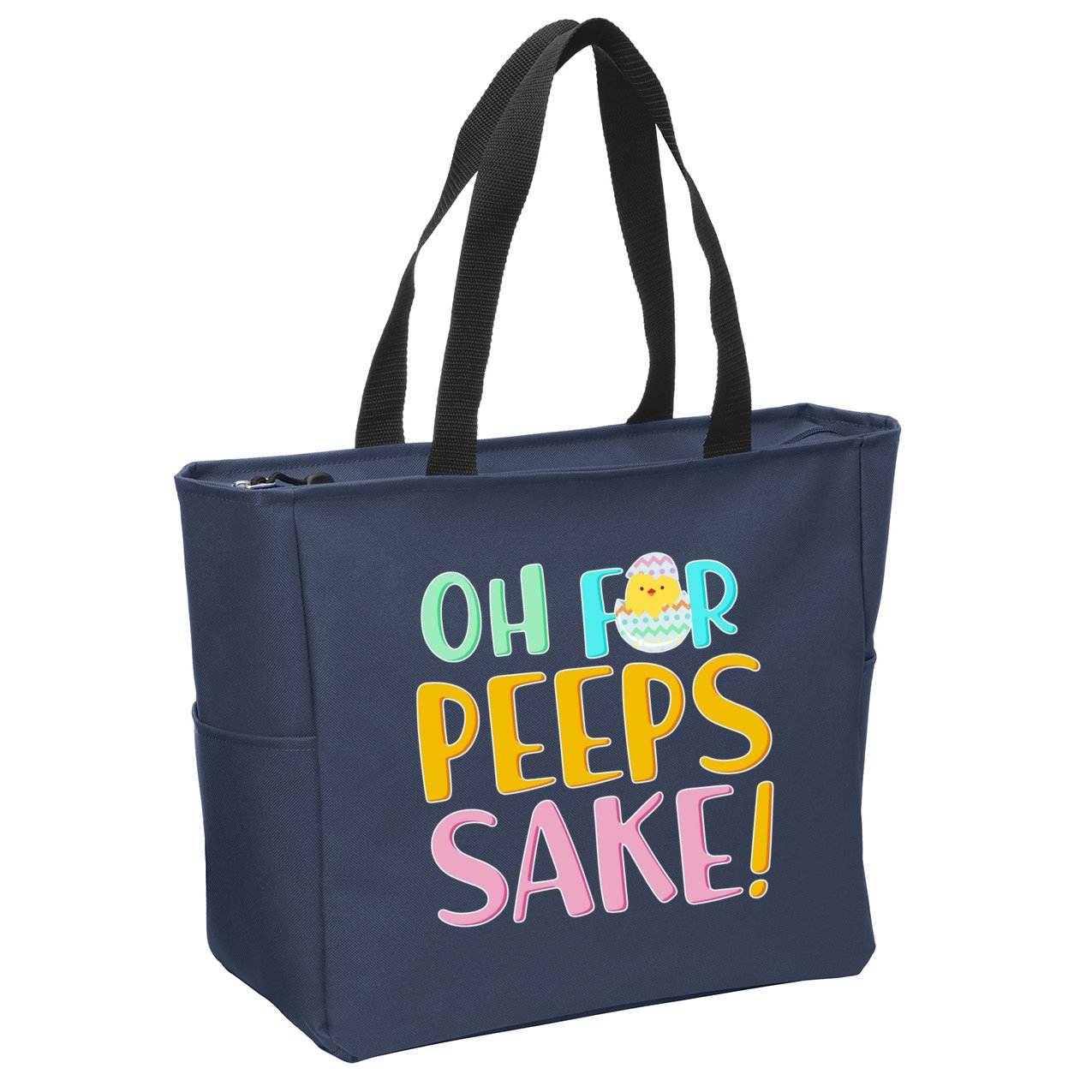 Easter Oh For Peeps Sake Zip Tote Bag