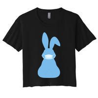 Easter Quarantine Mask  Women's Crop Top Tee