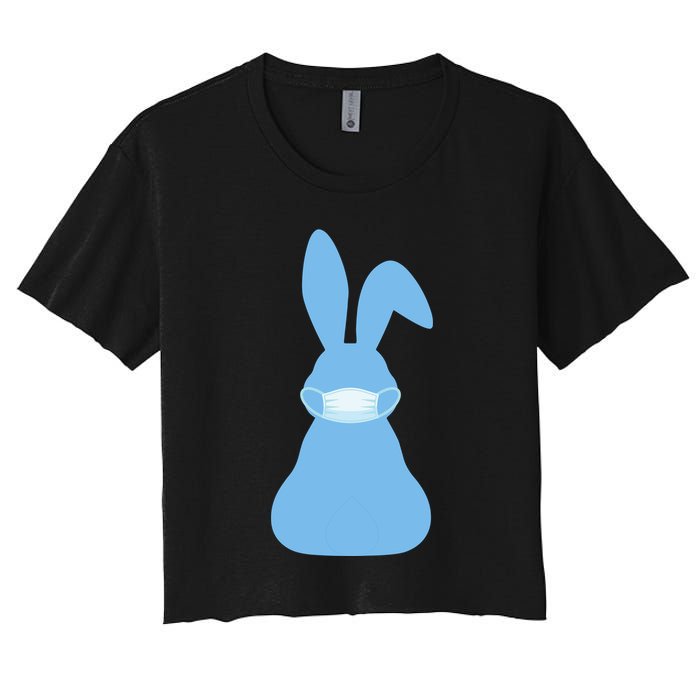 Easter Quarantine Mask  Women's Crop Top Tee