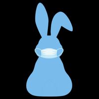 Easter Quarantine Mask  Women's Crop Top Tee