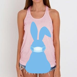 Easter Quarantine Mask  Women's Knotted Racerback Tank