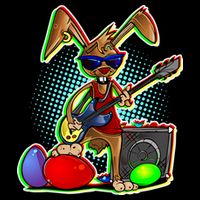 Easter Rock Bunny Cooling Performance Crew T-Shirt