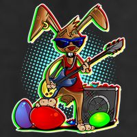 Easter Rock Bunny Adult Drive Performance Visor