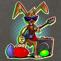 Easter Rock Bunny Cotton Canvas Backpack