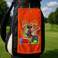 Easter Rock Bunny Golf Towel