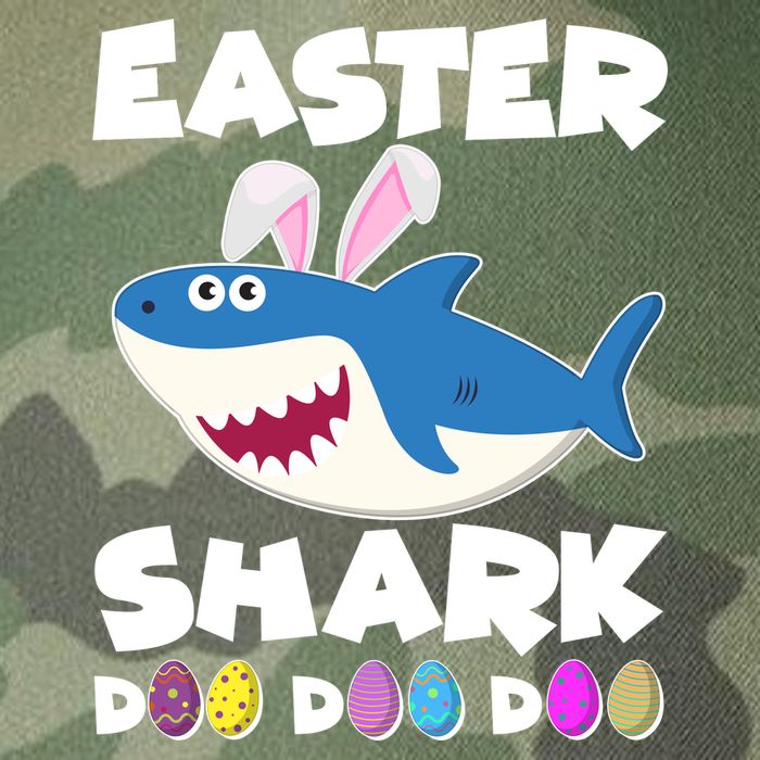 Easter Shark Doo Doo Doo Legacy Tie Dye Trucker Hat