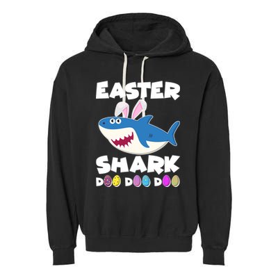 Easter Shark Doo Doo Doo Garment-Dyed Fleece Hoodie