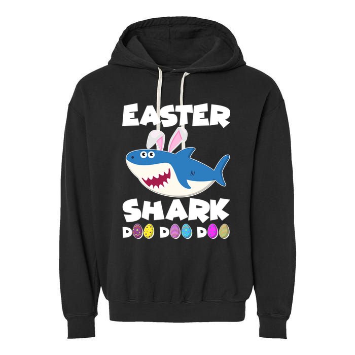 Easter Shark Doo Doo Doo Garment-Dyed Fleece Hoodie