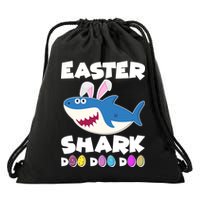 Easter Shark Doo Doo Doo Drawstring Bag