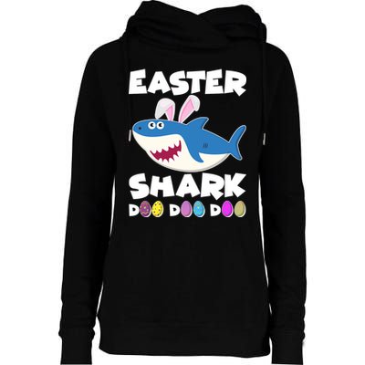 Easter Shark Doo Doo Doo Womens Funnel Neck Pullover Hood