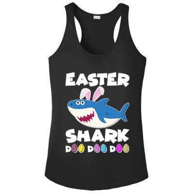 Easter Shark Doo Doo Doo Ladies PosiCharge Competitor Racerback Tank