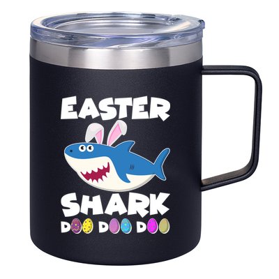 Easter Shark Doo Doo Doo 12oz Stainless Steel Coffee Mug