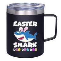 Easter Shark Doo Doo Doo 12oz Stainless Steel Coffee Mug