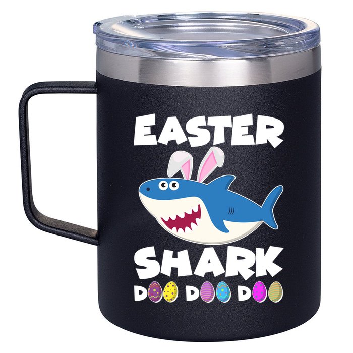 Easter Shark Doo Doo Doo 12oz Stainless Steel Coffee Mug