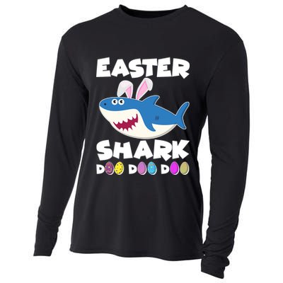 Easter Shark Doo Doo Doo Cooling Performance Long Sleeve Crew