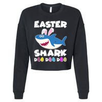 Easter Shark Doo Doo Doo Cropped Pullover Crew
