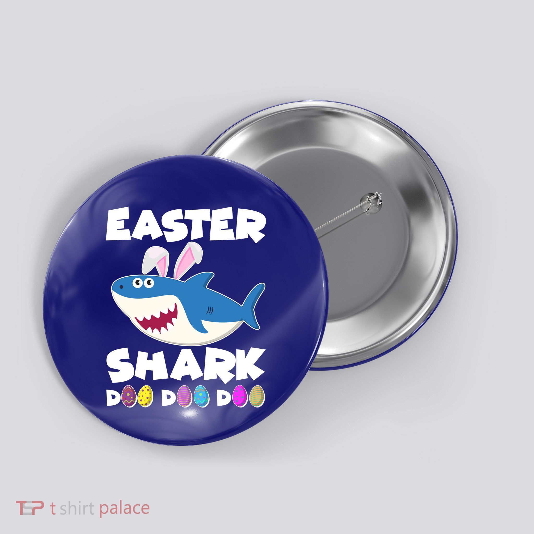 Easter Shark Doo Doo Doo Button