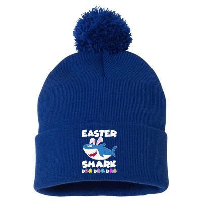 Easter Shark Doo Doo Doo Pom Pom 12in Knit Beanie