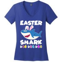 Easter Shark Doo Doo Doo Women's V-Neck T-Shirt