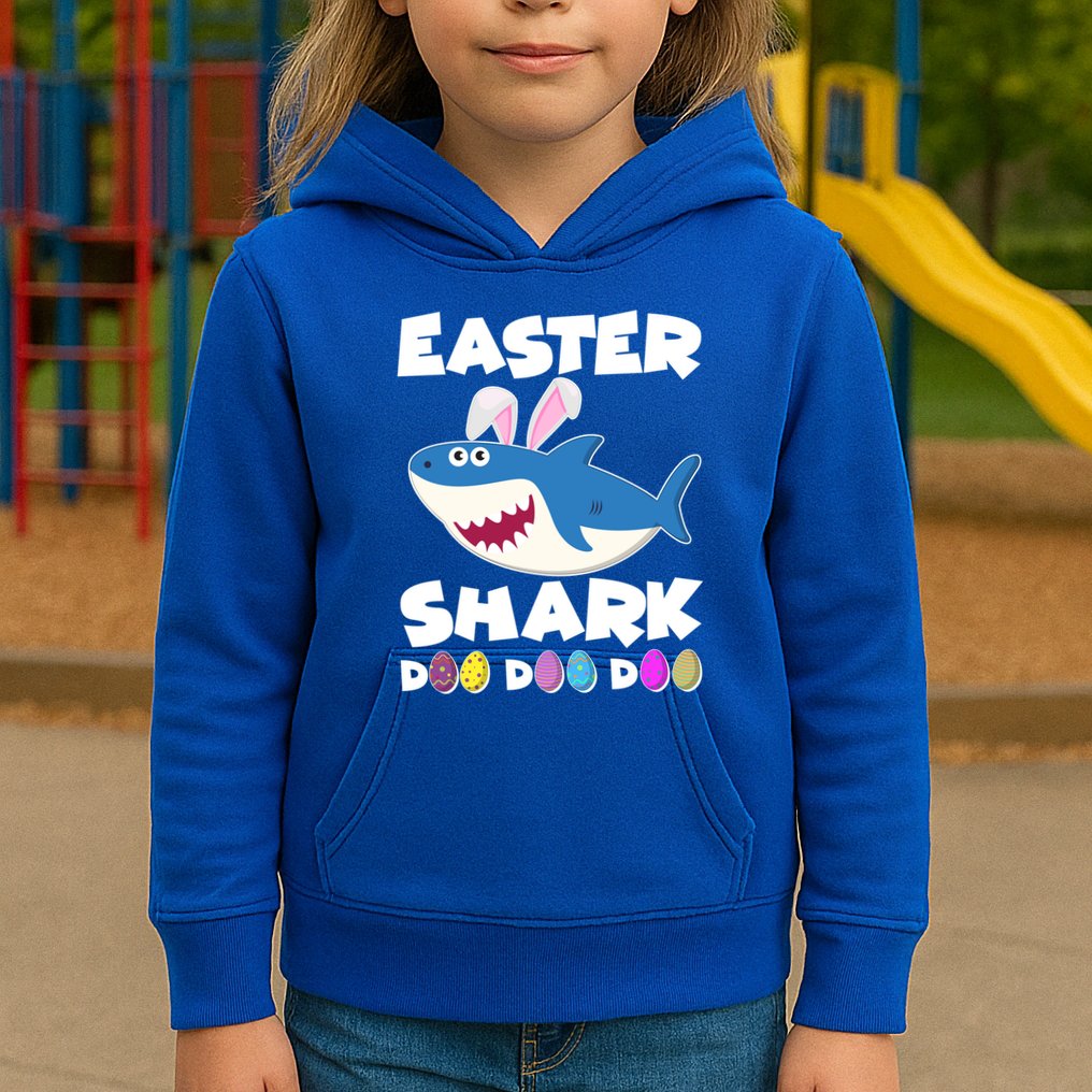 Easter Shark Doo Doo Doo Kids Hoodie