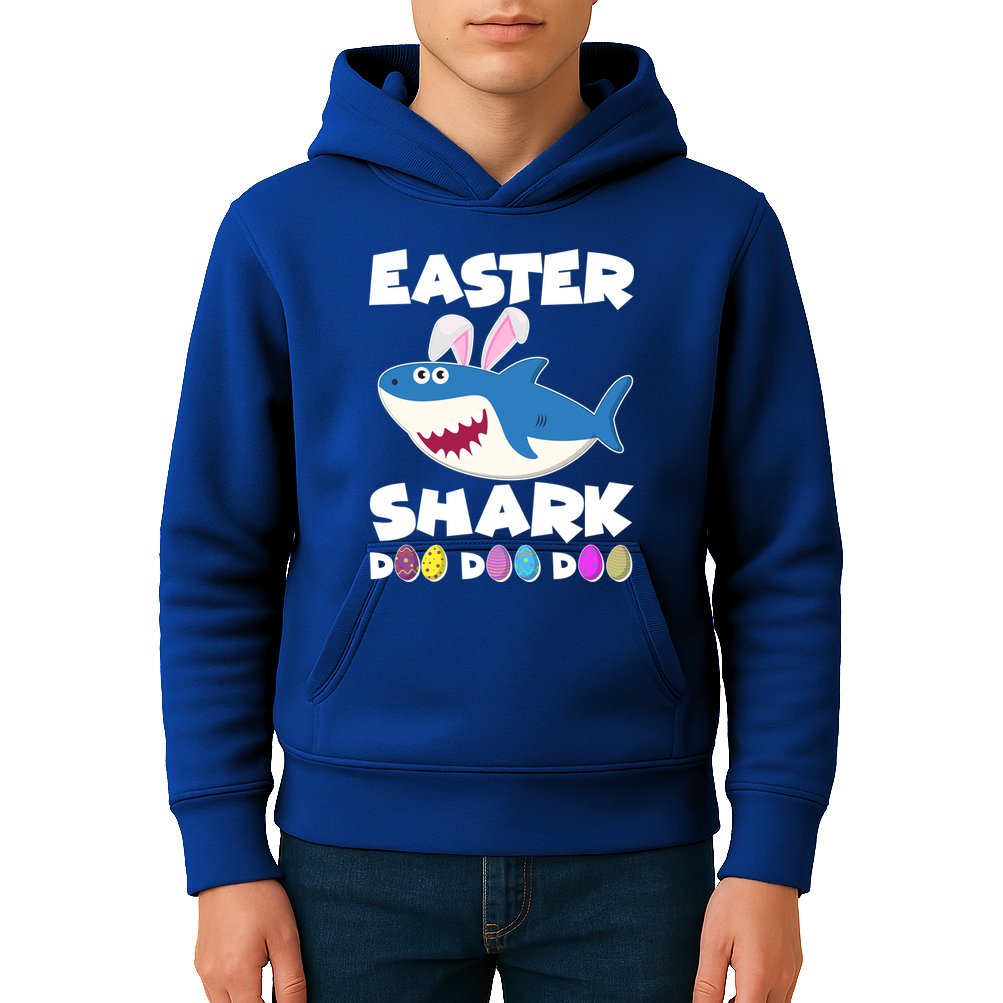 Easter Shark Doo Doo Doo Kids Hoodie