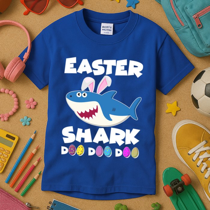 Easter Shark Doo Doo Doo Kids T-Shirt