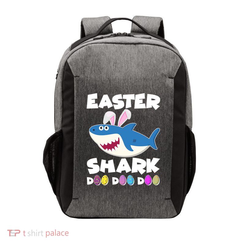 Easter Shark Doo Doo Doo Vector Backpack