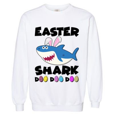 Easter Shark Doo Doo Doo Garment-Dyed Sweatshirt