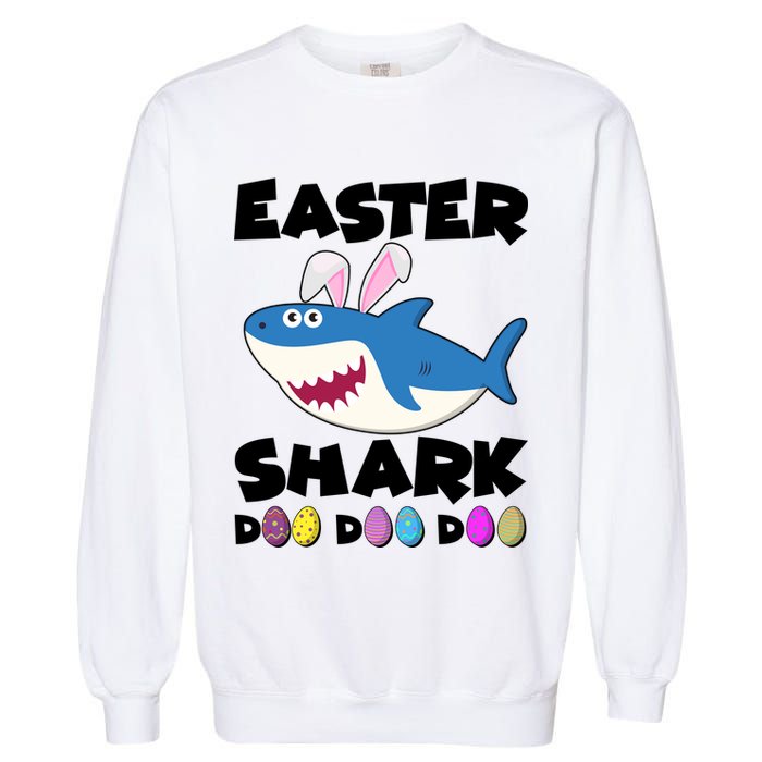 Easter Shark Doo Doo Doo Garment-Dyed Sweatshirt