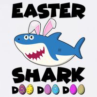 Easter Shark Doo Doo Doo Garment-Dyed Sweatshirt