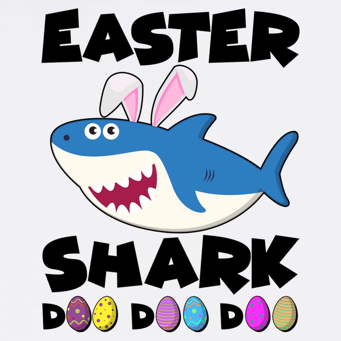 Easter Shark Doo Doo Doo Garment-Dyed Sweatshirt
