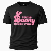Easter Some Bunny Needs Wine Cooling Performance Crew T-Shirt