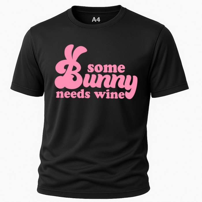 Easter Some Bunny Needs Wine Cooling Performance Crew T-Shirt