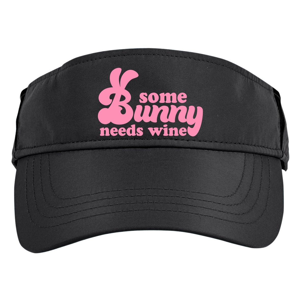 Easter Some Bunny Needs Wine Adult Drive Performance Visor