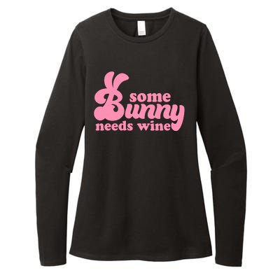 Easter Some Bunny Needs Wine Womens CVC Long Sleeve Shirt