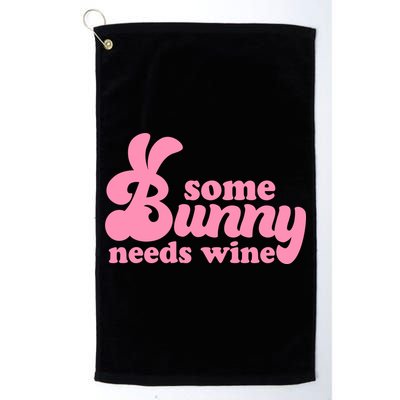 Easter Some Bunny Needs Wine Golf Towel