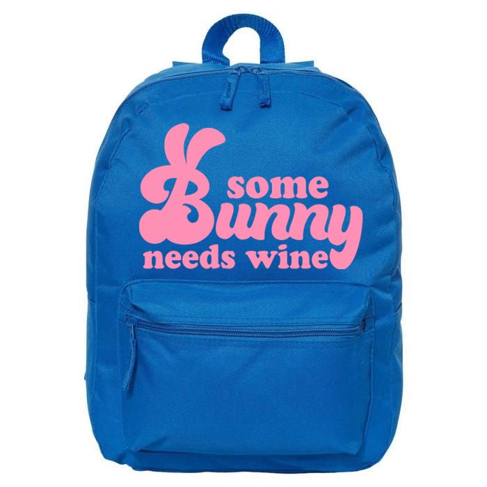 Easter Some Bunny Needs Wine 16 in Basic Backpack