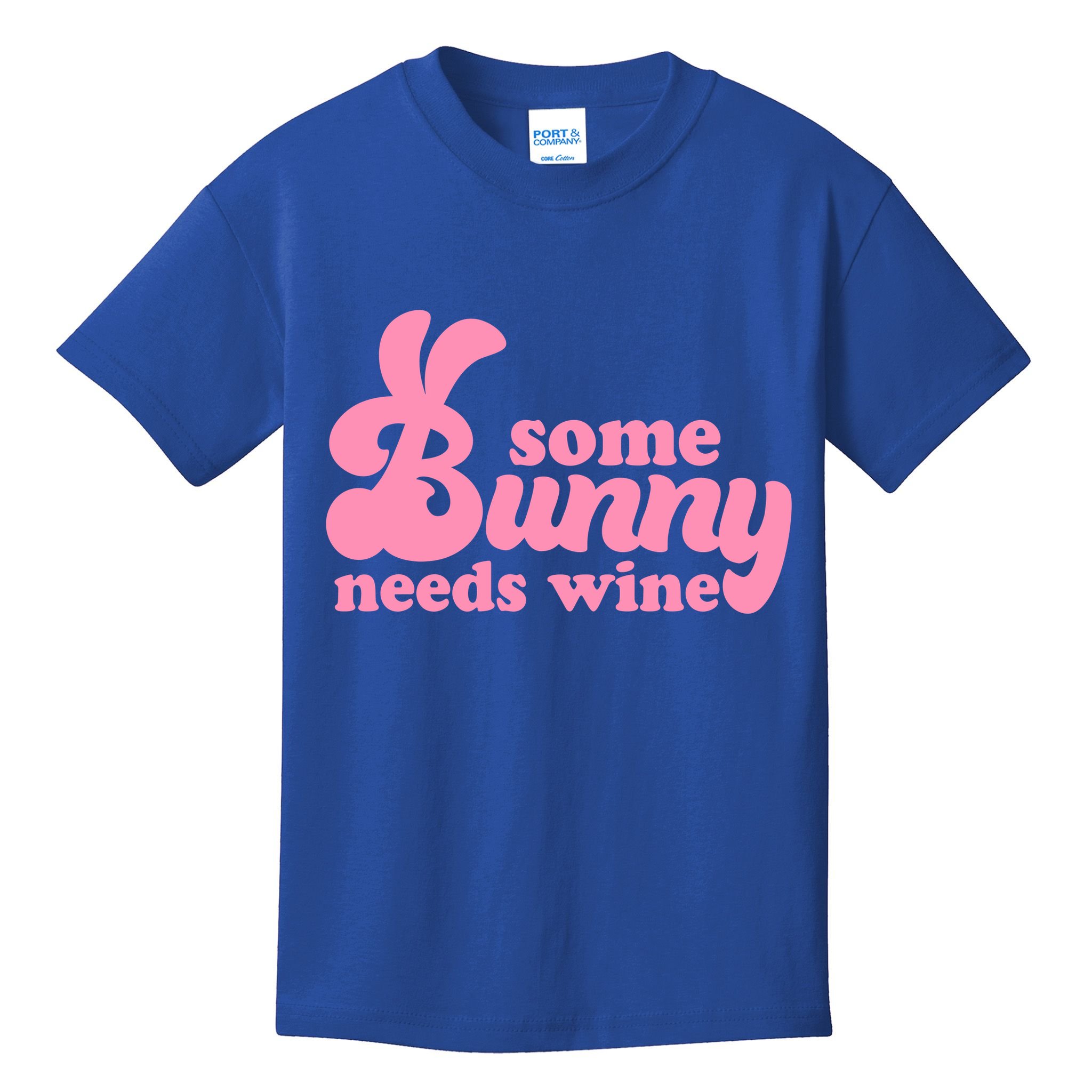 Easter Some Bunny Needs Wine Kids T-Shirt