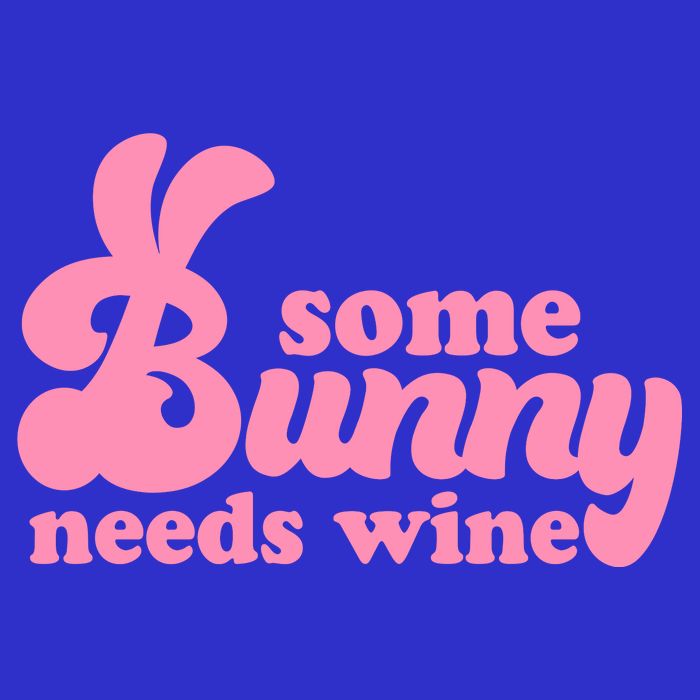 Easter Some Bunny Needs Wine Zip Tote Bag