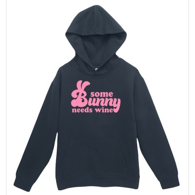 Easter Some Bunny Needs Wine Urban Pullover Hoodie