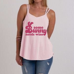 Easter Some Bunny Needs Wine Women's Strappy Tank