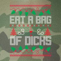 Eat A Bag Of Dicks Offensive Ugly X-Mas Legacy Tie Dye Trucker Hat