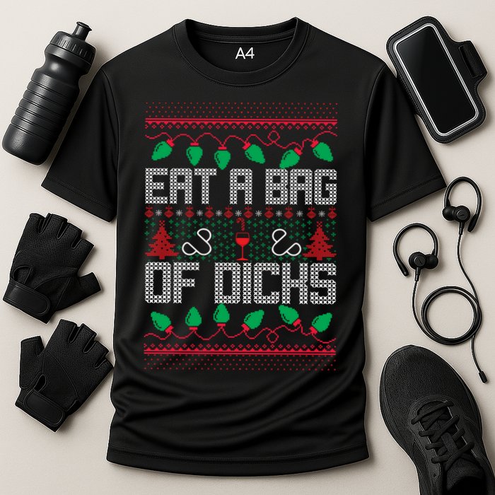 Eat A Bag Of Dicks Offensive Ugly X-Mas Performance Shirt