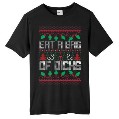 Eat A Bag Of Dicks Offensive Ugly X-Mas Tall Fusion ChromaSoft Performance T-Shirt