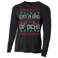 Eat A Bag Of Dicks Offensive Ugly X-Mas Cooling Performance Long Sleeve Crew