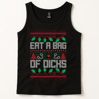 Eat A Bag Of Dicks Offensive Ugly X-Mas Tank Top