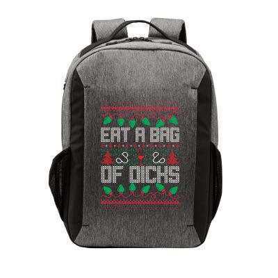 Eat A Bag Of Dicks Offensive Ugly X-Mas Vector Backpack