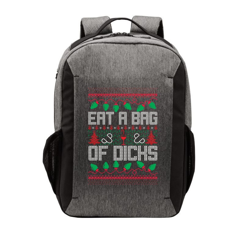 Eat A Bag Of Dicks Offensive Ugly X-Mas Vector Backpack