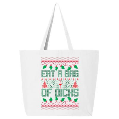 Eat A Bag Of Dicks Offensive Ugly X-Mas 25L Jumbo Tote